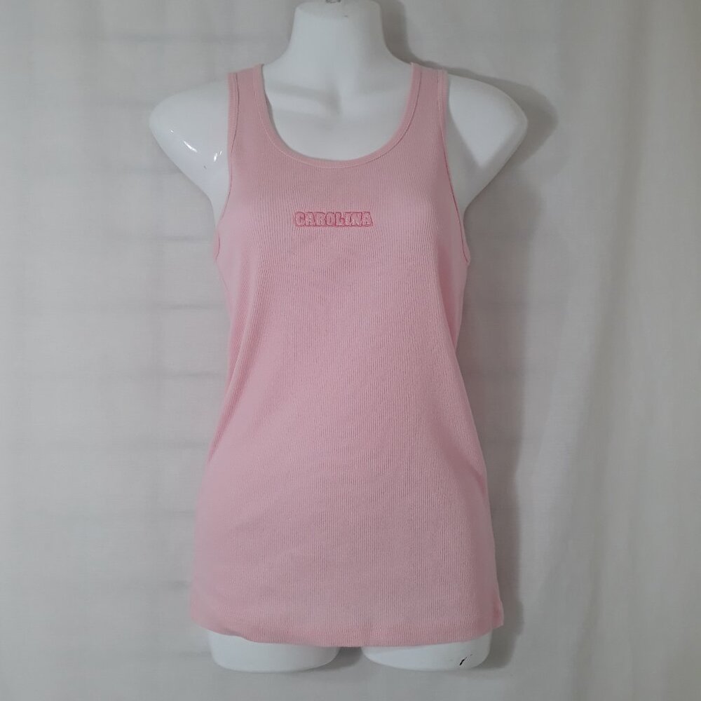 UNC Carolina - Pink Tank - Rib Knit - Youth or Tee Size 2XL - NEW WITH TAGS